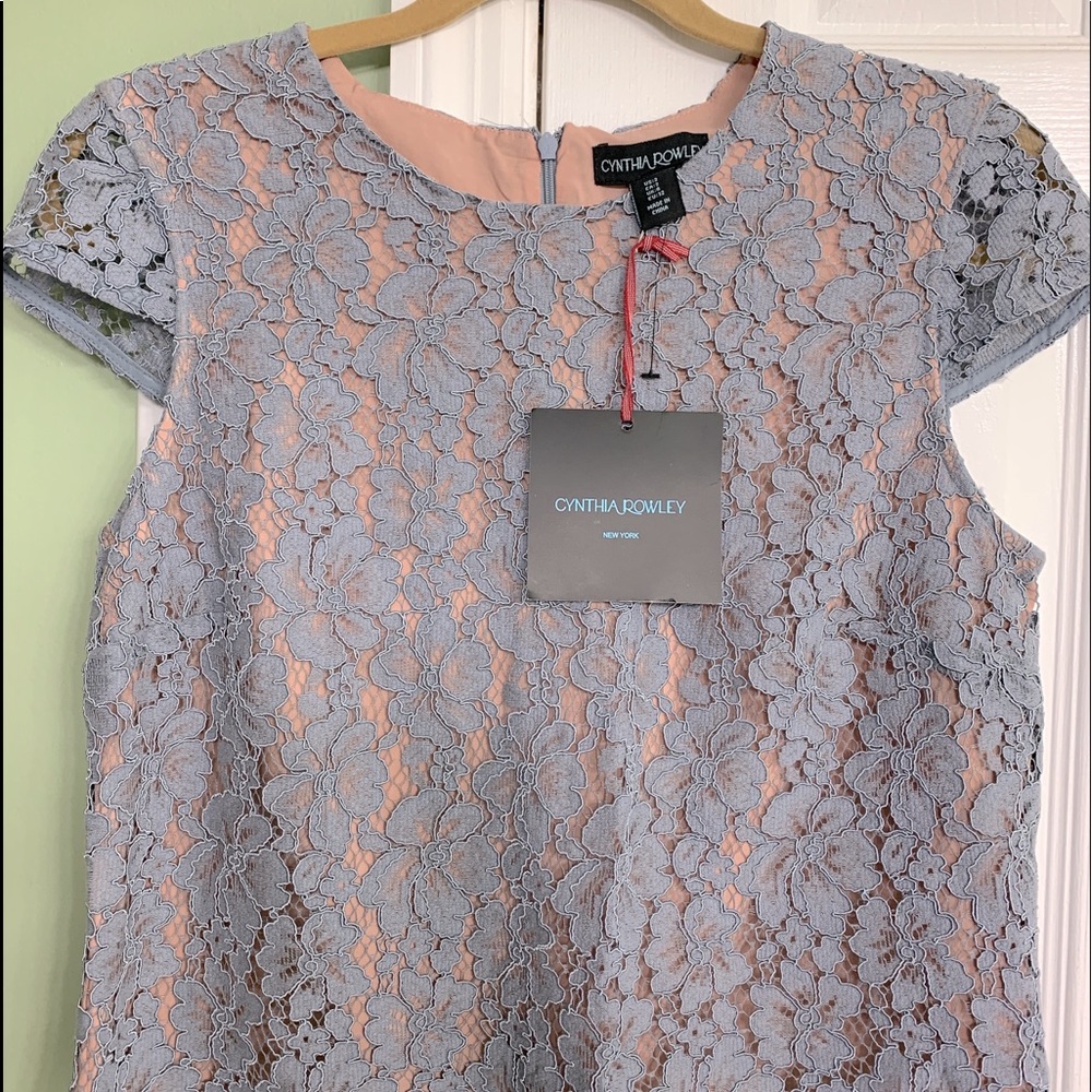 Cynthia Rowley Blue Lace shirt- NWT!